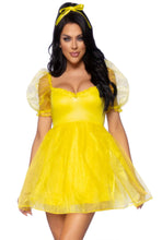 Load image into Gallery viewer, Frosted Organza Babydoll Dress, Ruffle-trim sweetheart neckline Mini Dress