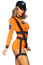 Load image into Gallery viewer, Space Commander Astronaut Costume with NASA Badge, Body Harness, and Hat
