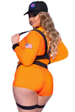 Load image into Gallery viewer, Space Commander Astronaut Costume with NASA Badge, Body Harness, and Hat