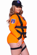 Load image into Gallery viewer, Space Commander Astronaut Costume with NASA Badge, Body Harness, and Hat