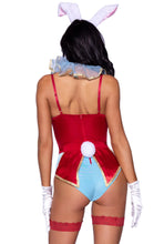 Load image into Gallery viewer, Wonderland White Rabbit Costume, Snap Crotch Garter Bodysuit