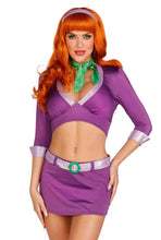 Load image into Gallery viewer, Meddling Cutie Costume – 4-Piece Retro Mystery Girl Set