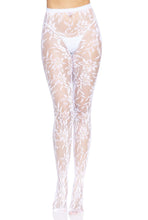 Load image into Gallery viewer, Chantilly Floral Lace Tights