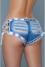 Load image into Gallery viewer, Low Waist Denim Jeans Shorts
