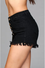 Load image into Gallery viewer, High waisted denim shorts

