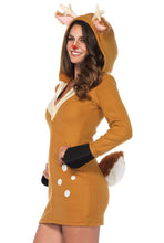 Load image into Gallery viewer, Cozy Fawn Costume, Ultra-Soft Fleece Dress