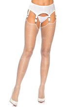 Load image into Gallery viewer, Rhinestone Fishnet Stockings