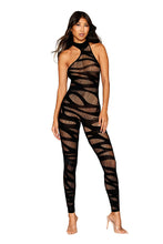 Load image into Gallery viewer, Asymmetrical opaque knitted bodystocking
