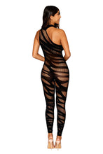 Load image into Gallery viewer, Asymmetrical opaque knitted bodystocking
