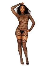 Load image into Gallery viewer, Geometric fence net garter dress
