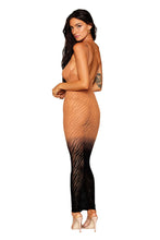 Load image into Gallery viewer, Zebra knit design bodystocking gown
