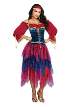 Load image into Gallery viewer, Fortune Teller Two-Piece Costume Set
