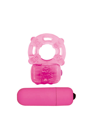 Fantasy Lover's Pack, Vibrating Jelly Cock Ring and Vibro Bullet