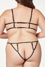 Load image into Gallery viewer, Two Piece Elastic Bra and Open Cheek Panty Set
