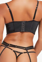 Load image into Gallery viewer, Three Piece Bustier, Garter Belt and Thong Set
