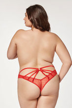 Load image into Gallery viewer, Strappy back cheeky dot mesh thong
