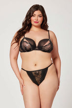 Load image into Gallery viewer, Mesh bra Set with rhinestone chain detail
