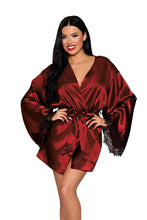 Load image into Gallery viewer, Open back satin robe
