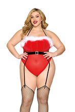 Load image into Gallery viewer, Velvet and stretch mesh Santa teddy
