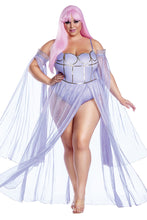 Load image into Gallery viewer, Moonlit Goddess Costume Set, Sequin-Trimmed Bodysuit with Matching Sleeves

