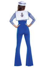 Load image into Gallery viewer, Sailorette Costume Set, Retro-Inspired Sailor Jumpsuit
