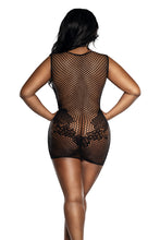 Load image into Gallery viewer, Lace and Net Pattern Seamless Dress
