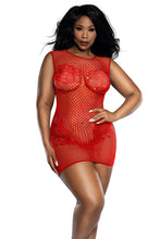 Load image into Gallery viewer, Lace and Net Pattern Seamless Dress
