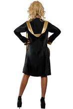 Load image into Gallery viewer, Women's Boxing Beauty Costume, Coated Denier Bikini Top &amp; Matching Shorts with Lamé Trim, Glitter Waistband and Satin Robe, Halloween Sports Costume
