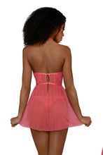Load image into Gallery viewer, Lace and Mesh Babydoll Set

