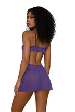 Load image into Gallery viewer, Sheer Ring Detail Babydoll Set with Panty
