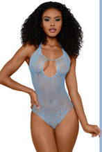 Load image into Gallery viewer, Ashley Sheer Net Cutout Teddy
