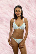 Load image into Gallery viewer, Floral Lace Matching Bra &amp; Panty Set
