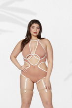 Load image into Gallery viewer, Mesh halter neck teddy
