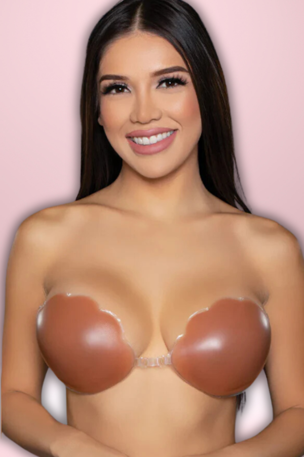 Scalloped Edge Silicone Bra