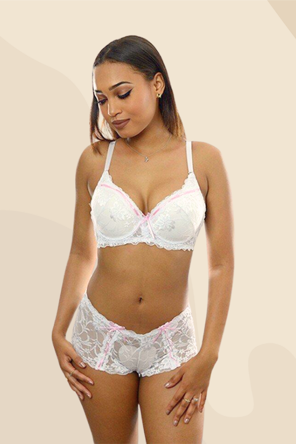 Lace Convertible Bra & Boyshort Set