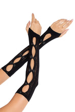 Load image into Gallery viewer, Sweetheart Striped Arm Warmers – Flirty &amp; Coquette-Inspired Accessory
