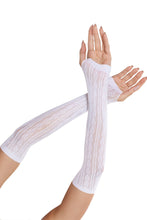Load image into Gallery viewer, Sweetheart Striped Arm Warmers – Flirty &amp; Coquette-Inspired Accessory
