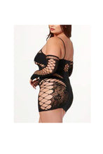 Load image into Gallery viewer, Halter Body Stocking Dress &amp; Fingerless Glove

