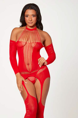 Halter Body Stocking Jumpsuit