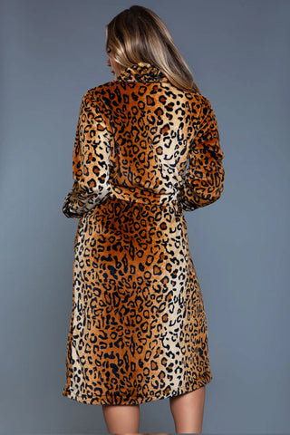 Luxurious Leopard Print Plush Robe – Ultimate Comfort & Style | Perfect for Cozy Lounging