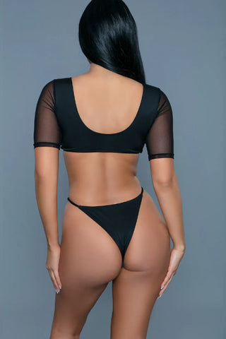 Elena Swimsuit with Short mesh sleeves