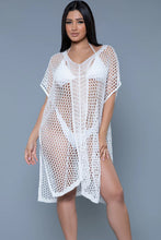 Load image into Gallery viewer, Madelyn Crochet Cover-up with Short dolman sleeves
