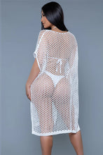 Load image into Gallery viewer, Madelyn Crochet Cover-up with Short dolman sleeves
