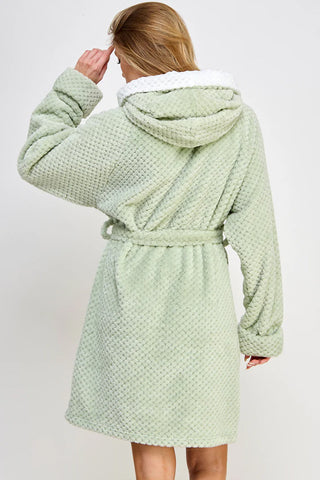 Bailey Jacquard Hooded Robe