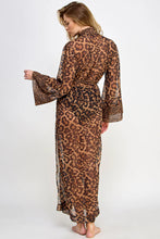 Load image into Gallery viewer, Juliana Leopard Print Chiffon Robe
