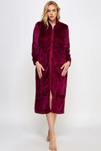 Load image into Gallery viewer, Jacquard Sabrina Collared Zip Front Robe

