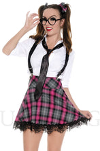 Load image into Gallery viewer, High Class Nerdy Seven-Piece Costume Lingerie Set
