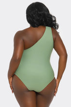 Load image into Gallery viewer, Plus Jaqueline One-Shoulder Tummy Control Swimsuit
