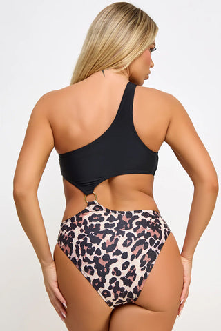 Calypso One-Shoulder Swimsuit – Bold Meets Beach Glam