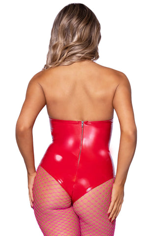 Strapless Vinyl Bat-Wing Bodysuit – A Wickedly Sexy Halloween Must-Have